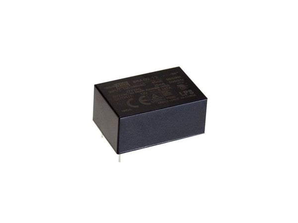 MEAN WELL IRM-02-5, 2 W, 110 - 230 V, 5 W, Svart, IT AV EN/UL/IEC 62368-1, 22,2 mm