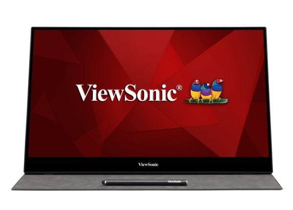 Viewsonic TD1655, 39,6 cm (15.6"), 1920 x 1080 pikseliä, Full HD, LED, 6,5 ms, Musta, Hopea