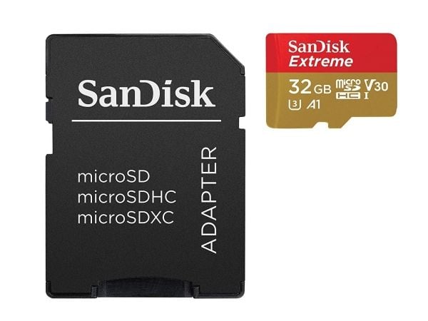 SanDisk Extreme - Flashminnekort - 32 GB - A1 / Video Class V30 / UHS-I U3 / Class10 - microSDHC UHS-I