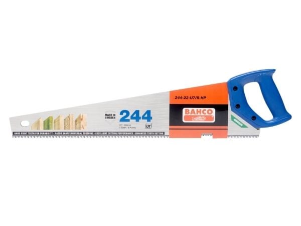 Bahco 244-22-U7/8-HP, Baksag, Tre, Blå, Rustfritt stål, 1 stk, 55 cm, 475 g