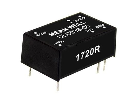 MEAN WELL DLC03A-15, 3 W, 15 V, 0,1 A, RoHS, 1800 kpl