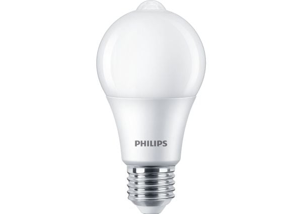 Philips - LED-glödlampa - glaserad finish - E27 - 8 W (motsvarande 60 W) - klass F - varmt vitt ljus - 2700 K