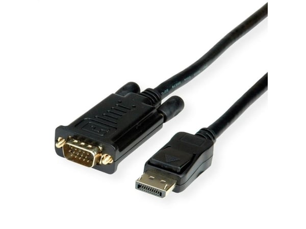 ROLINE 11.04.5972, 2 m, DisplayPort, VGA (D-Sub), Hankjønn, Hankjønn, 1920 x 1080 piksler