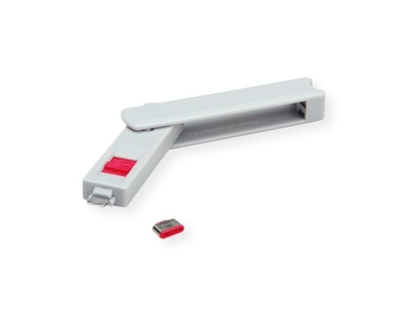 ROLINE 11.02.8333, Portblokkernøkkel, USB Type-C, Grå, 1 stykker