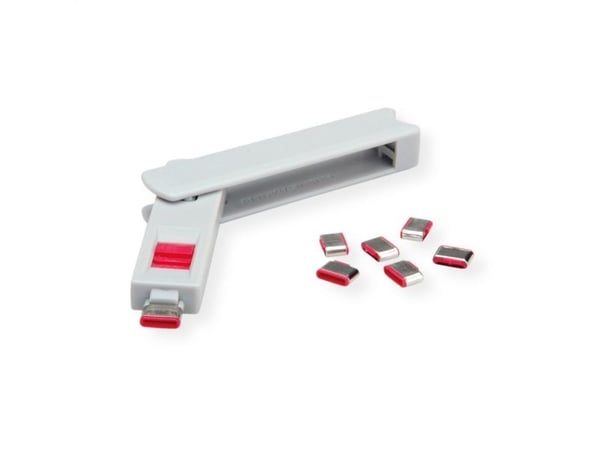 ROLINE 11.02.8333, Portin lukitusavain, USB Type-C, harmaa, 1 kpl