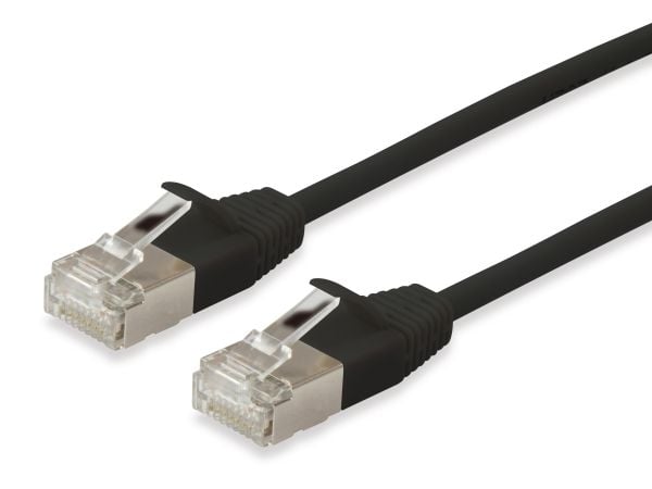 Equip 606124, 1 m, Cat6a, F/FTP (FFTP), RJ-45, RJ-45, Sort