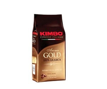 Kimbo Aroma GOLD 100% Arabica Beans 500g, 500 g, Kaffe, Espresso, Middels brent, 1 stykker, 500 g, Veske