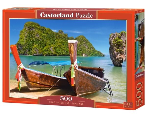 Castorland Khao Phing Kan, Thailand 500 pcs, 500 stykker, Landskap, 9 år Castorland Khao Phing Kan, Thailand 500 pcs, 500 stykker, Landskap, 9 år