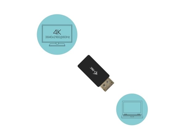 i-Tec - Video adapter - DisplayPort til HDMI - 4K-støtte
