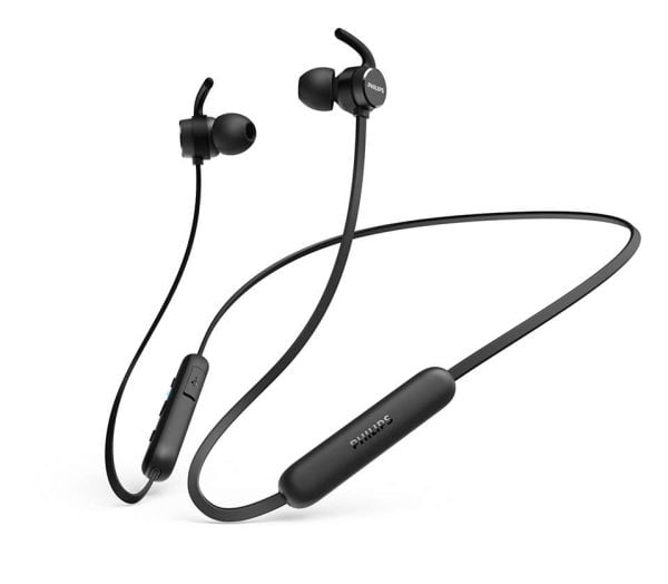 Philips TAE1205BK - Ørepropper med mikrofon - i øret - Bluetooth - trådløs - svart