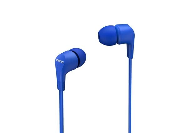 Philips TAE1105BL - Ørepropper med mikrofon - i øret - kablet - 3,5 mm jakk - blå