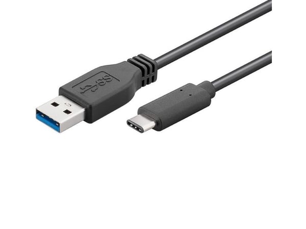 MicroConnect - USB-kabel - 24 pin USB-C (hann) til USB-type A (hann) - USB 3.2 Gen 2 - 3 A - 50 cm - USB Power Delivery (60W) - svart