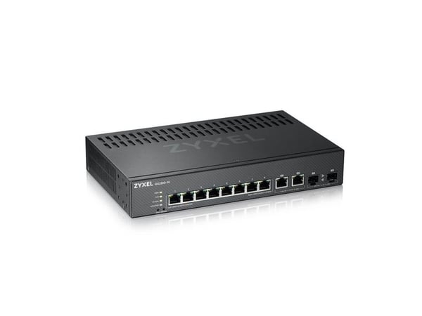 Zyxel GS2220-10 - Switch - Styrt - 8 x 10/100/1000 + 2 x kombo-Gigabit SFP - rackmonterbar, veggmonterbar