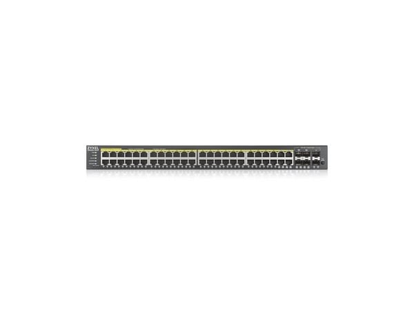 Zyxel GS2220-50HP - Switch - Styrt - 44 x 10/100/1000 (PoE+) + 4 x kombo-Gigabit SFP + 2 x Gigabit SFP - rackmonterbar - PoE+ (375 W)