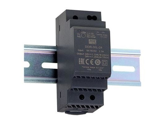 MEAN WELL DDR-30G-12, 30 W, 12 V, RoHS, 35 mm, 54,5 mm, 90 mm