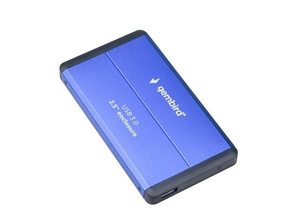Gembird EE2-U3S-2-B - Lagringskapsel - 2,5" - SATA 3Gb/s - USB 3.0 - blå