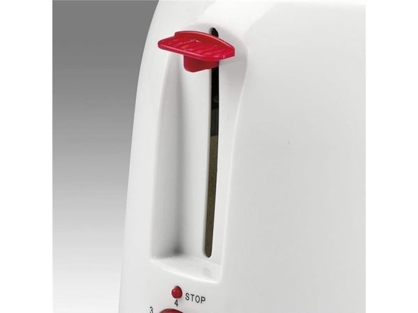 Girmi TP1101, 2 skiver, Rød, Hvit, Plastikk, Rotasjon, 800 W, 230 V