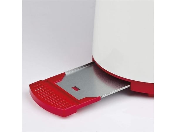 Girmi TP1101, 2 skiver, Rød, Hvit, Plastikk, Rotasjon, 800 W, 230 V