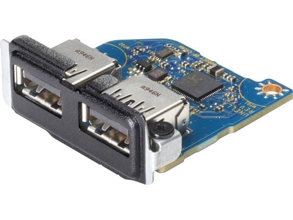 HP Flex IO V2 Card - 2 x USB 3.1 Gen1-port - for EliteDesk 800 G6, 805 G6; ProDesk 400 G6 (mini desktop), 400 G7, 405 G6, 600 G6; Workstation Z1 G6...
