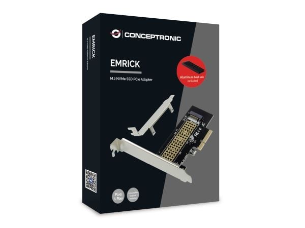Conceptronic EMRICK05BS, PlayStation Network, M.2, PCIe 3.0, China, Windows 10, Windows 10 Education, Windows 10 Education x64, Windows 10 Enterpri...