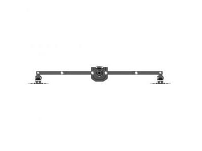 ART L-02A, 33 cm (13"), 68,6 cm (27"), 75 x 75 mm, 100 x 100 mm, Metall, Svart