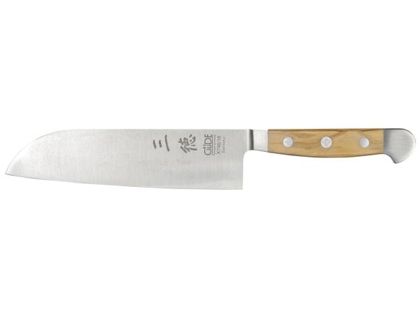 Gude Güde Alpha Santoku 18 cm oliventre
