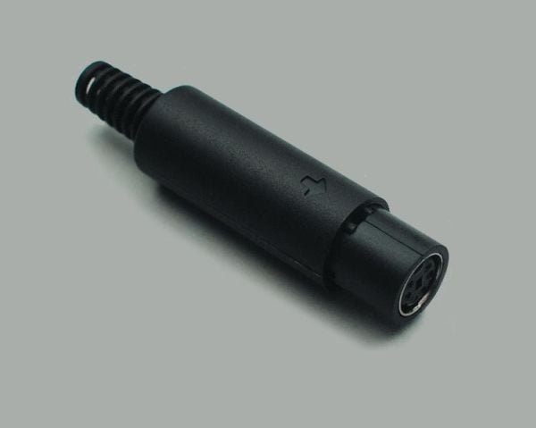 BKL Electronic 0204012, Mini-DIN, Sort