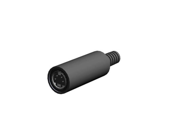BKL Electronic 0204012, Mini-DIN, Sort