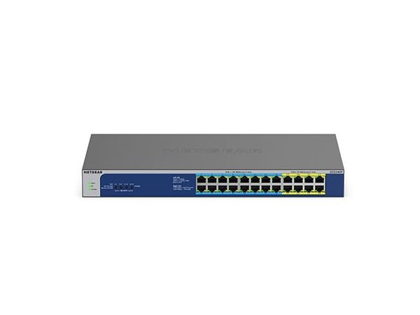 NETGEAR GS524UP - Switch - ikke-styrt - 8 x 10/100/1000 (PoE+) + 16 x 10/100/1000 (PoE++) - stasjonær, rackmonterbar - PoE++ (480 W) - AC 100 - 230 V