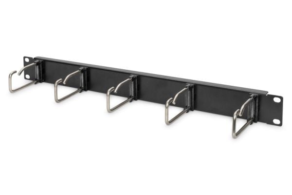 DIGITUS DN-97667 - Kabelstyringspanel med ringer - rackmonterbar - kullsort, RAL 9005 - 1U - 19"
