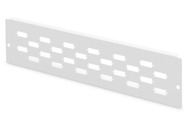 DIGITUS DN-96802M-2 - Fiberoptisk adapterplate - grå, RAL 7035 - 12 porter - for P/N: DN-96800M-2
