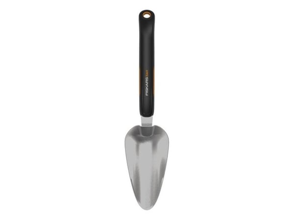 Fiskars Xact, Trädgårdsspade, Rostfritt stål, Svart, Rostfritt stål, Mjukt grepp, Monokromatiskt, 280 g