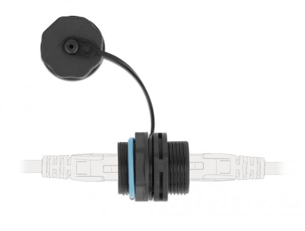 DeLOCK 86694, Musta, Muovi, IP68, -40 - 85 °C, 30 mm, 30 mm