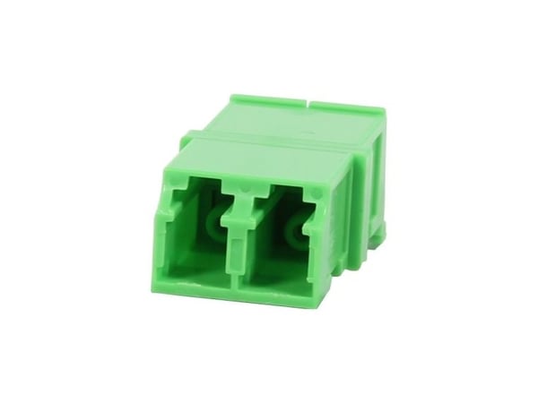 LWLKupplungLCAPCBuchseLCAPCBuchseLaserschutzverschluss 9125u Singlemode duplex PVC Keramikhülse ohne Flansch Synergy 21