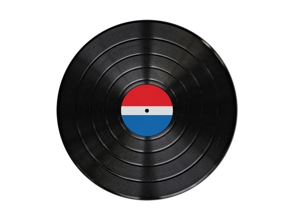 PopSockets PopGrip - Fingergrep/stativ for mobiltelefon - Backspin Aluminum 45 RPM