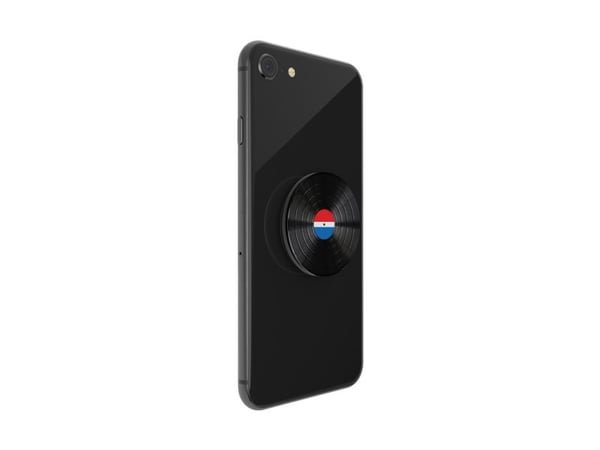 PopSockets PopGrip - Fingergrep/stativ for mobiltelefon - Backspin Aluminum 45 RPM