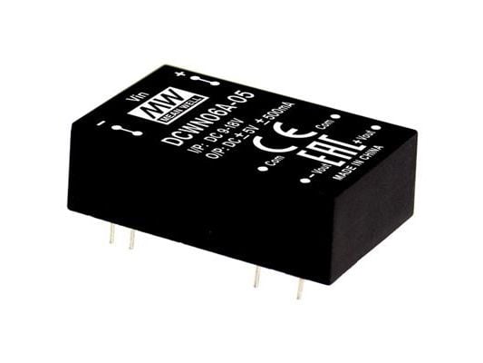 MEAN WELL DCWN06C-15, 36 - 72 V, 6 W, 15 V, 0,2 A, RoHS, 600 stk