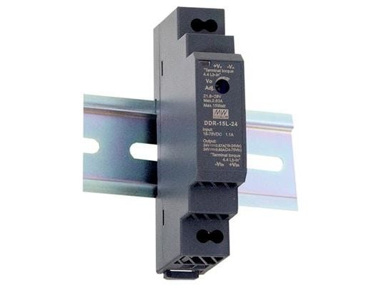 MEAN WELL DDR-15L-12, 18 - 75 V, 15 W, 12 V, RoHS, 54,5 mm, 90 mm