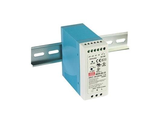 MEAN WELL MDR-40-5, 90 - 264 V, 40 W, 5 V, 6 A, RoHS, 40 mm