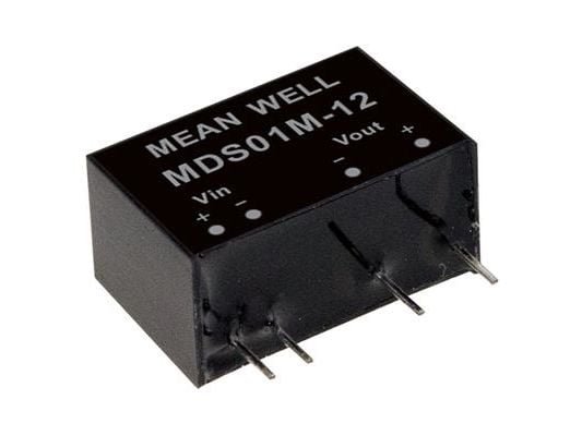 MEAN WELL MDS01N-15, 21,6 - 26,4 V, 1 W, 15 V, 0,067 A, RoHS, 3000 stk