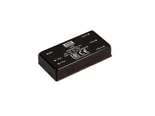 MEAN WELL RSDW20G-15, 18 - 75 V, 20 W, 15 V, RoHS, 50,8 mm, 35 g