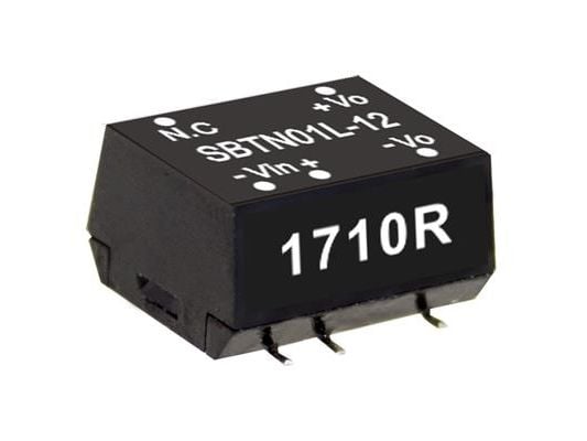 MEAN WELL SBTN01M-15, 10,8 - 13,2 V, 1 W, 15 V, 0,07 A, RoHS, 4560 stk