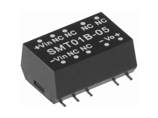 MEAN WELL SMT01C-12, 36 - 72 V, 1 W, 12 V, 0,083 A, RoHS, 15,2 mm