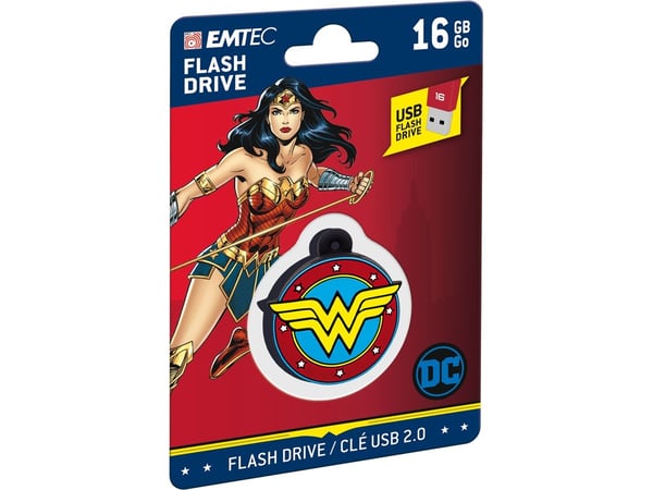 EMTEC DC Comics Collector Wonderwoman - USB-flashstasjon - 16 GB - USB 2.0