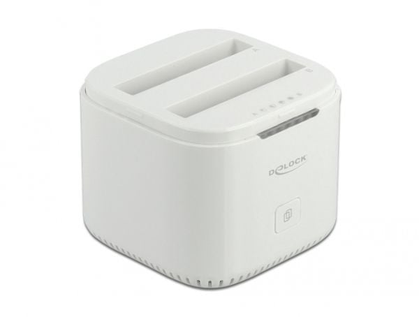 DeLOCK 63084, HDD, SSD, SATA, 2.5", USB 3.2 Gen 2 (3.1 Gen 2) Type-C, 6 Gbit/s, Valkoinen