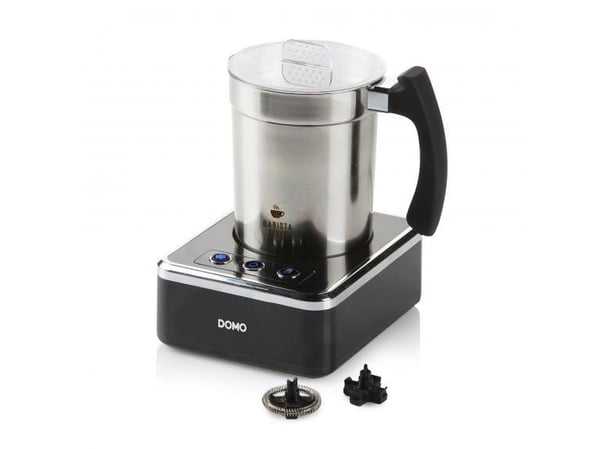 Domo DO717MF, Automatisk mjölkskummare/värmare, Svart, Rostfritt stål, Rostfritt stål, 230 ml, 200 ml, Varm & Cold