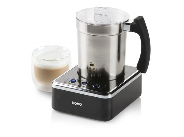 Domo DO717MF, Automatisk mjölkskummare/värmare, Svart, Rostfritt stål, Rostfritt stål, 230 ml, 200 ml, Varm & Cold