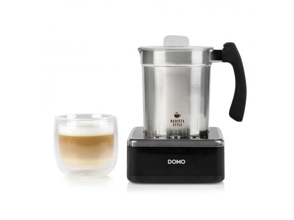 Domo DO717MF, Automatisk mjölkskummare/värmare, Svart, Rostfritt stål, Rostfritt stål, 230 ml, 200 ml, Varm & Cold