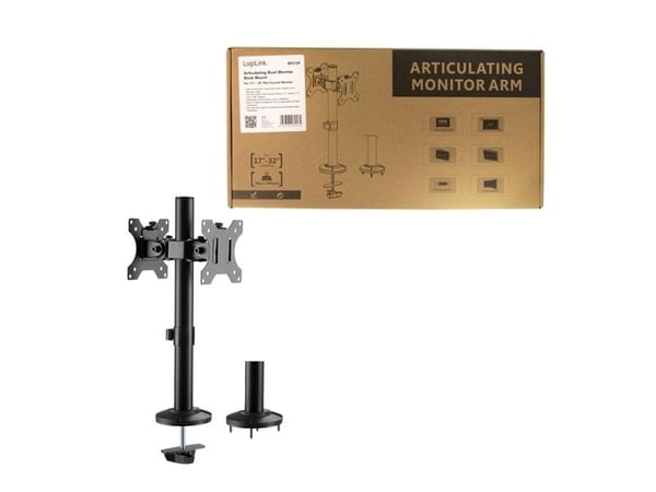 LogiLink BP0109, Gjennomføring, 8 kg, 43,2 cm (17"), 81,3 cm (32"), 100 x 100 mm, Sort