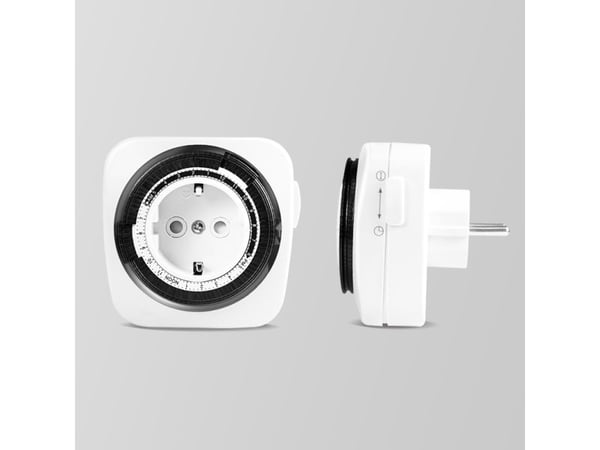 LogiLink ET0011, Daglig timer, Vit, Rotations-, 24 timmar, IP20, 230 V